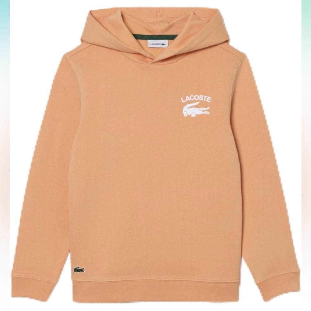 NWT Lacoste Boy's Long Sleeve Hooded Sweatshirt